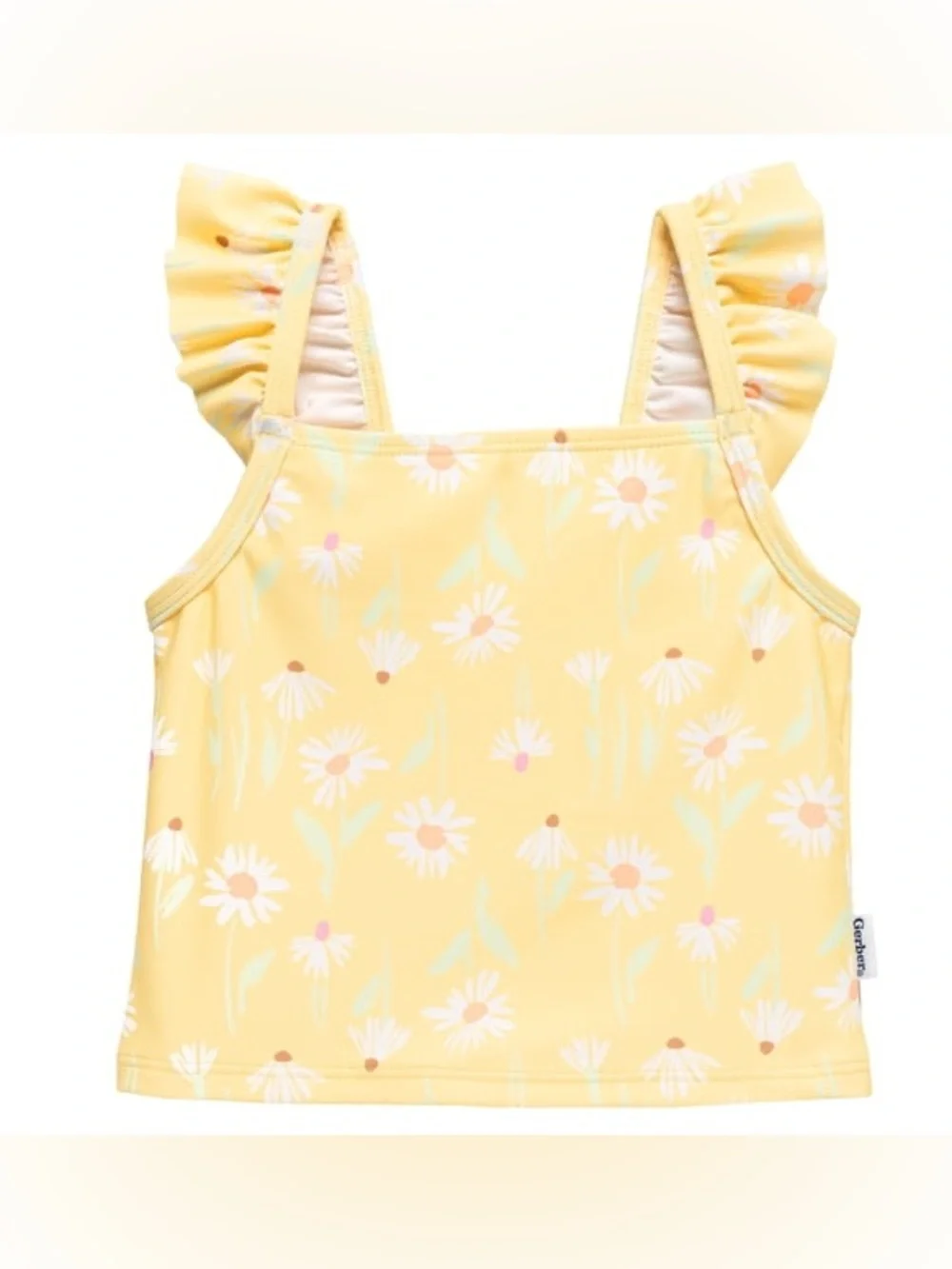 ☀️Gerber Girls Yellow Daise's 🍭Floral Tankini Swimsuit 2T- NWOT